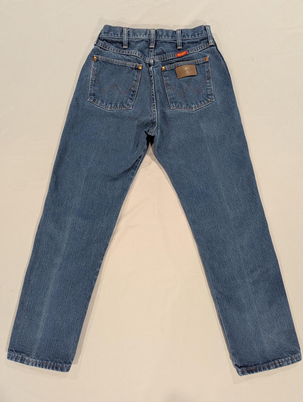 Vintage Wrangler Jeans Mens 26x30 Blue Straight Leg Regular Fit USA Denim